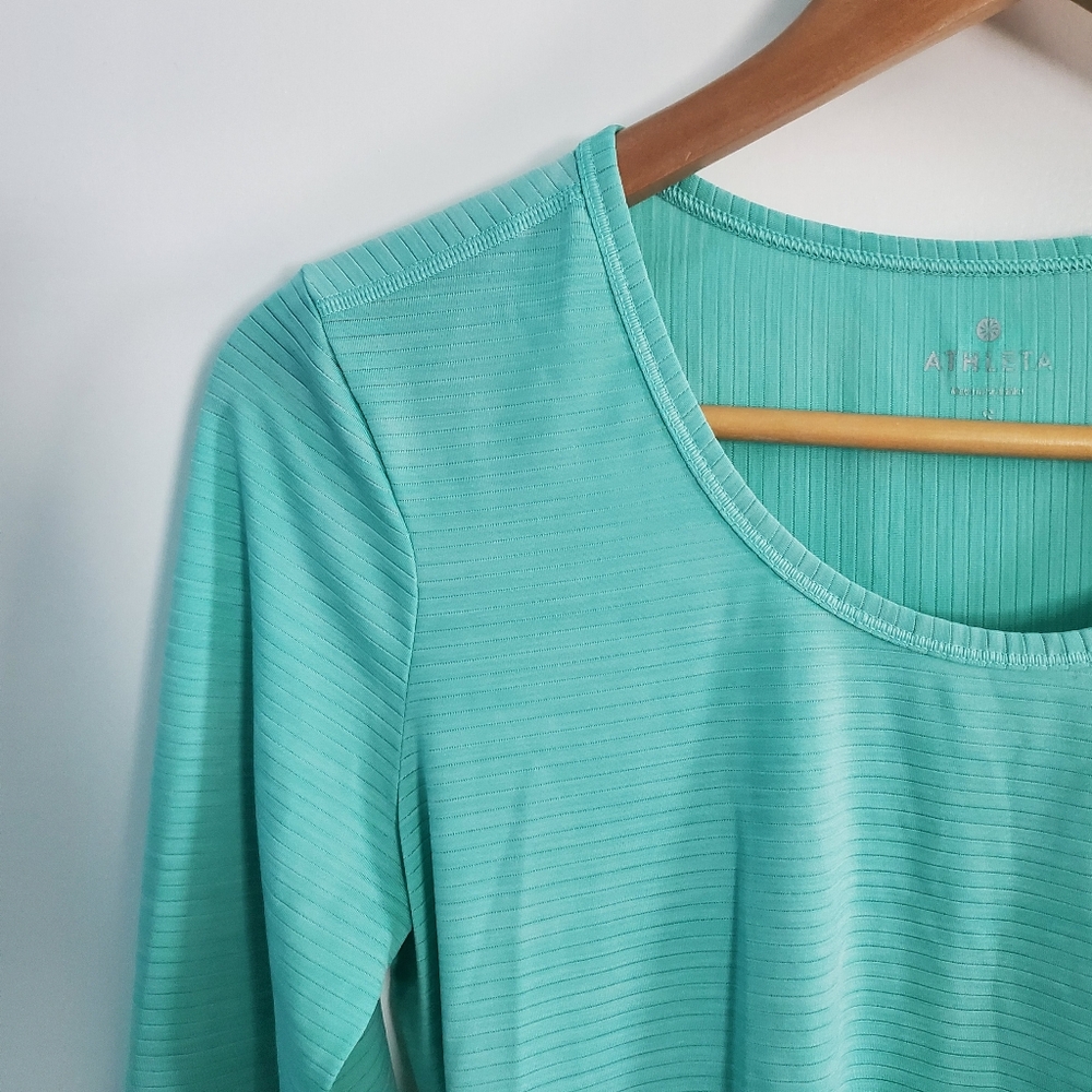 Athleta Shadow Stripe Chi Long Sleeve Tee, Size S - Picture 3 of 16